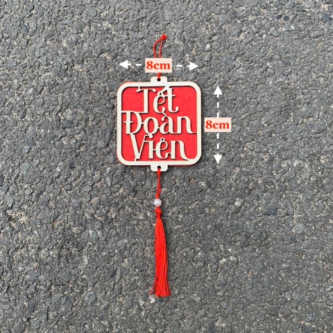 TAG GỖ treo trang trí hộp quà - THẺ TREO trang trí Tết, treo mai đào