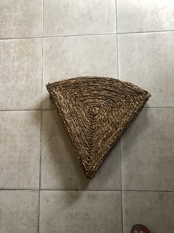 Thảm trải sàn bằng cói hình sao trang trí - Star Round Rug