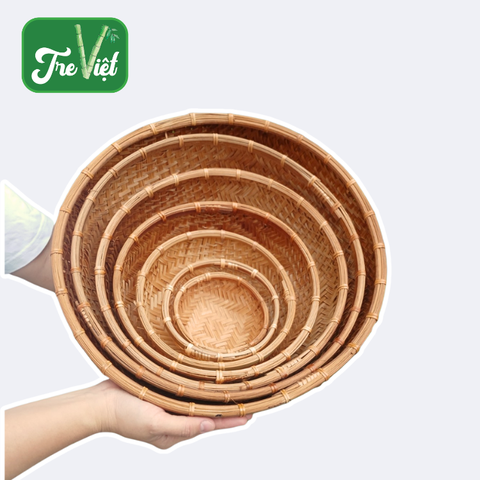 Thúng tre hun khói nhiều kích thước- Winnowing Basket