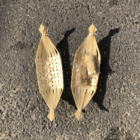 Thuyền Tre Đựng bánh kẹo Trang Trí - Dĩa tre đựng đồ chụp ảnh