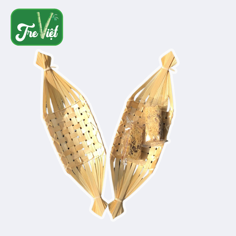 Thuyền Tre Đựng bánh kẹo Trang Trí - Dĩa tre đựng đồ chụp ảnh