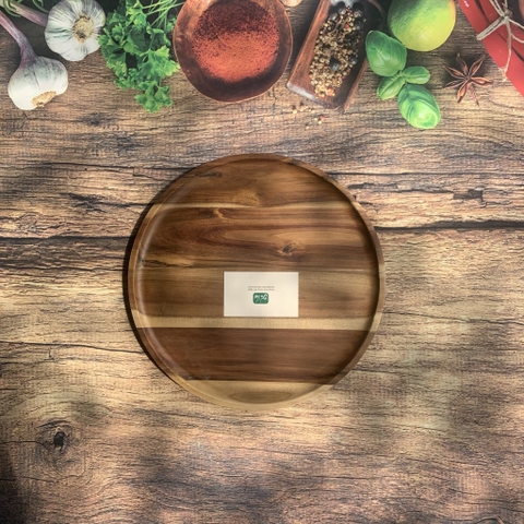 Khay gỗ trang trí đựng đồ ăn chụp ảnh - Thớt gỗ decor cho nhà hàng/ khách sạn/ quán ăn