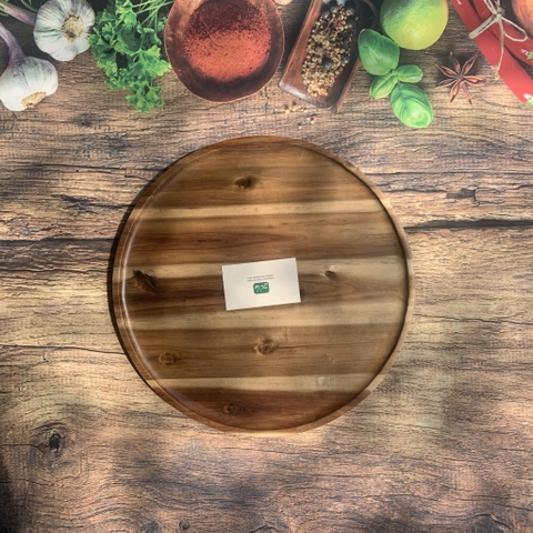 Khay gỗ trang trí đựng đồ ăn chụp ảnh - Thớt gỗ decor cho nhà hàng/ khách sạn/ quán ăn