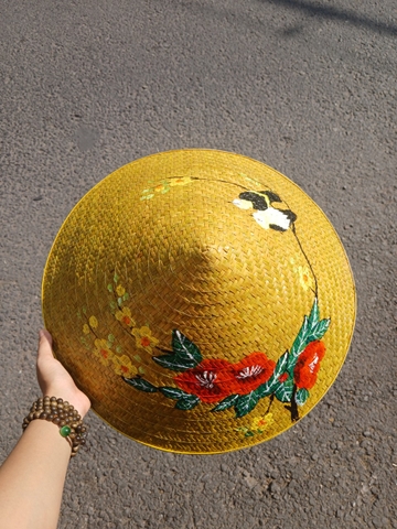 Nón lá cỏ bàng vẽ nhiều mẫu - Nón cỏ chắc chắn (mẫu đẹp)