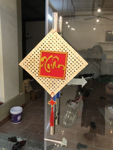 Tấm Treo Trang Trí Tết - Tấm tre treo cửa Tết (nhiều mẫu) - Phên tre, Vỉ tre trang trí, decor