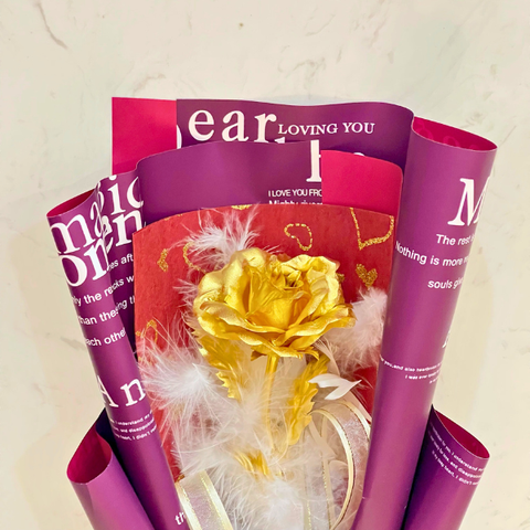 Hoa hồng mạ vàng