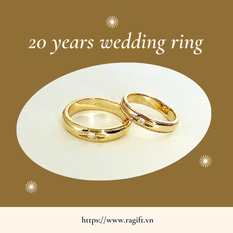 Nhẫn cưới vàng vàng 18K