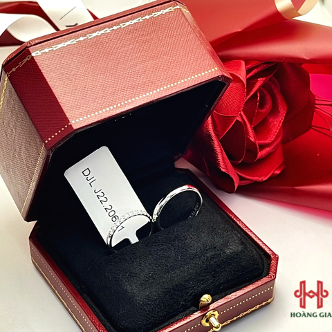 Nhẫn cưới vàng trắng 14K