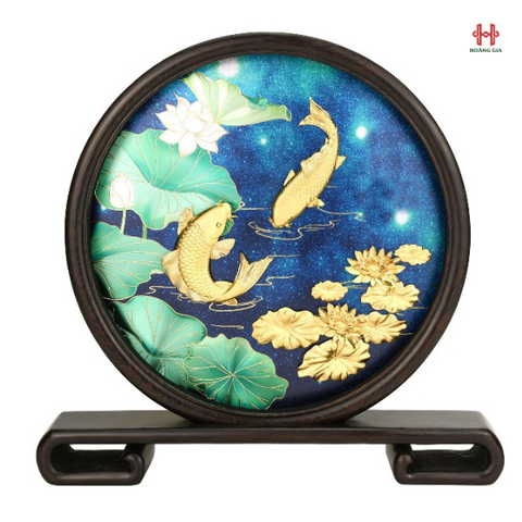 Tranh Song ngư Liên hoa