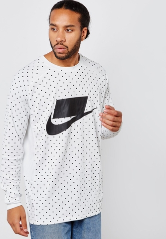 ÁO SWEATSHIRTS CHÍNH HÃNG - Nike Sportswear Long Sleeve Knit Top - 'Summit White' 930325-121