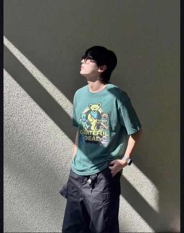 ÁO TSHIRTS CHÍNH HÃNG - TOPTEN10 HOT STUFF Wax Green - MSF3TS3001B