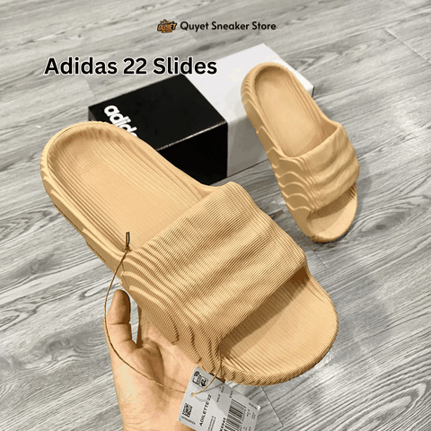Dép Chính Hãng - Adidas Adilette 22 Slides Brown - GX6945