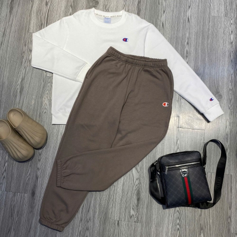 Quần Dài Chính Hãng - Quần Nỉ Bông Champion 'Light Brown' - GF07-774