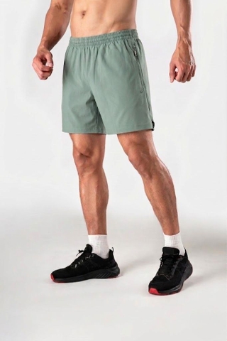 Quần Short Chính Hãng - Asics Small Logo Single Zip-Pocket Sweatpants Running Short 