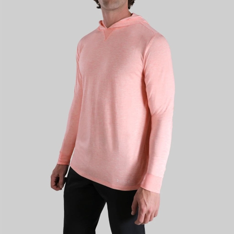 Áo Hoodie Chính Hãng - 2UNDR Luxury Long Sleeve Hooded Tee “Salmon” - 2UNDR-SALMON