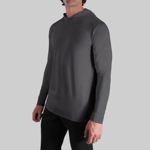 Áo Hoodie Chính Hãng - 2UNDR Luxury Long Sleeve Hooded Tee “Charcoal” - 2UNDR-CHARCOAL