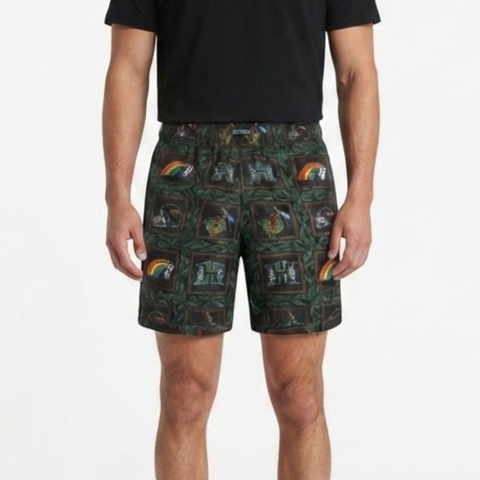 Quần Shorts Chính Hãng - SPECLO Men's Drawstring Waist All-Over Beach Shorts - SPL0907-002