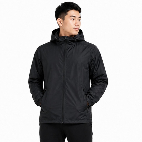 Áo Khoác Gió Chính Hãng - All In Motion Windbreaker Camo Stone Hood Lightweight Packable Jacket - AMW2007-008