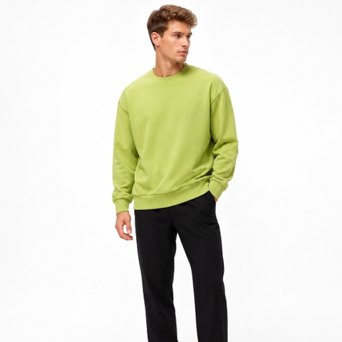 Áo Sweater Chính Hãng - Uniqlo Relaxed Fit Crew Neck Pullover Sweatshirt 