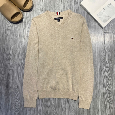 Áo Sweater Chính Hãng - Tommy Hilfiger V-neck Regular Fit 