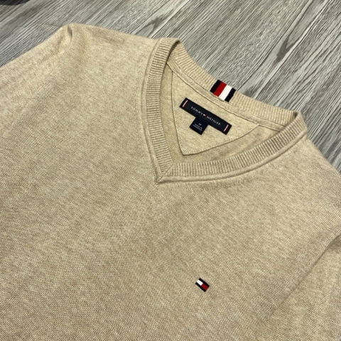 Áo Sweater Chính Hãng - Tommy Hilfiger V-neck Regular Fit 