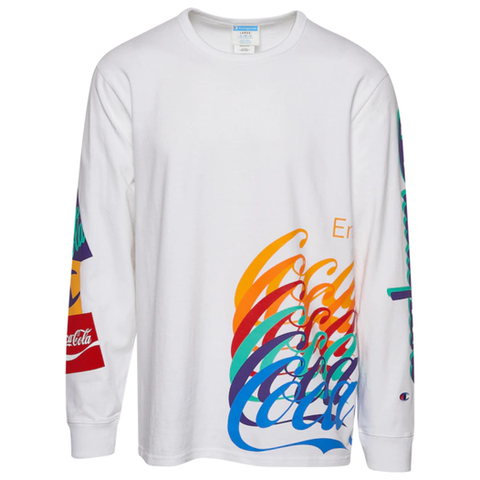 ÁO SWEATSHIRTS CHÍNH HÃNG - Champion x Coca-cola Logo Sleeved T-Shirt - FL3822-045