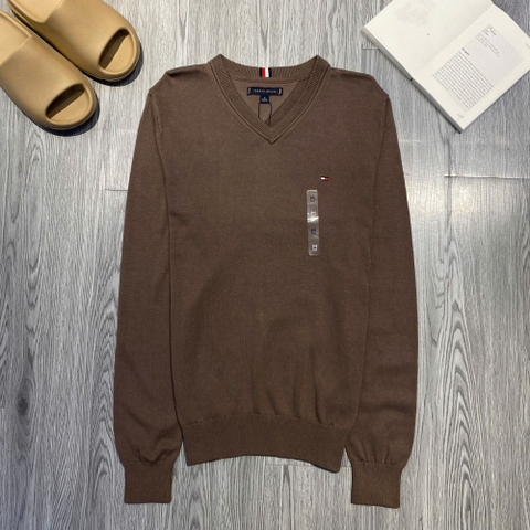 Áo Sweater Chính Hãng - Tommy Hilfiger V-neck Regular Fit 