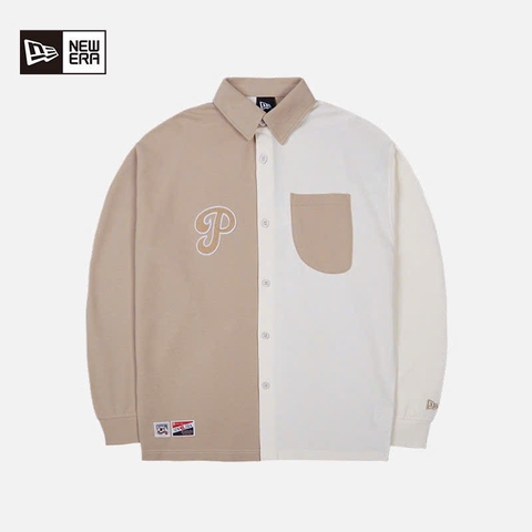 Áo Sơ Mi Chính Hãng - NEW ERA LS SHIRT COMFORT NEYYAN IVORY/KHAKI - 13559716