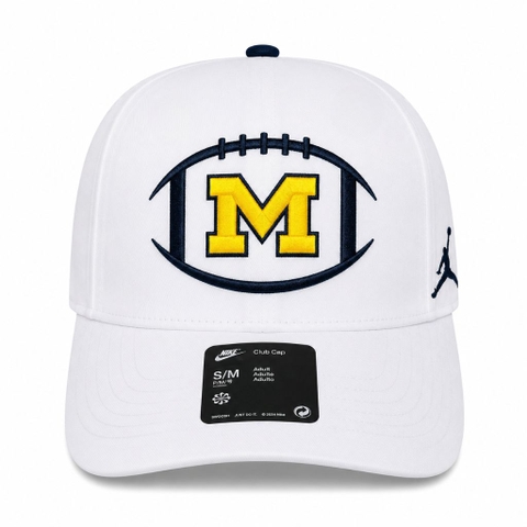 Phụ Kiện Chính Hãng - Mũ Jordan Michigan Wolverines Structured Adjustable Football 