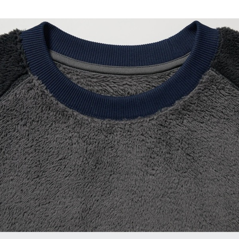 Bộ Thể Thao Chính Hãng - Uniqlo Colorblock Long Sleeve Set '' Black/Grey '' - UNI460268