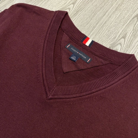 Áo Sweater Chính Hãng - Tommy Hilfiger V-neck Regular Fit 