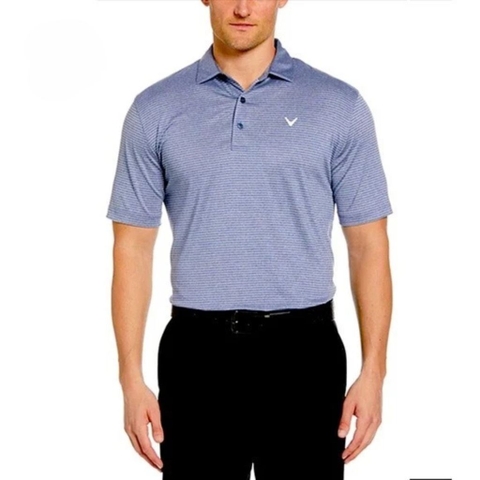 Áo Polo Chính Hãng - Callaway Opti-Dri Performance Heather Micro Stripe Golf - CGKSB0H4RT