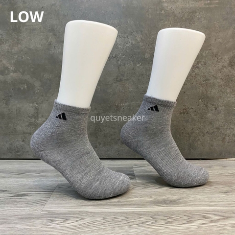Phụ Kiện Chính Hãng - Tất Adidas Athletic Cushioned Crew Socks 6 Pairs / 6 đôi '' Grey '' - BH9424