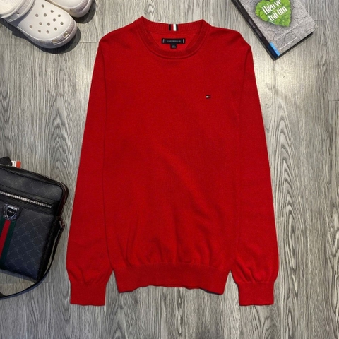 Áo Sweater Chính Hãng - Áo Len Tommy Hilfiger 'Red' - 78J8222-06