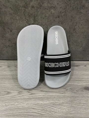 Dép Quai Ngang Skechers Men Sport Casual Side Lines 2 Sandals 'Grey/Black' - 8790108-09
