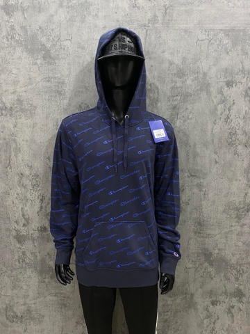 Áo Hoodie - Champion men's print pullover ' Navy ' - AM166-031
