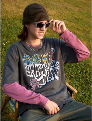 ÁO TSHIRTS CHÍNH HÃNG - TOPTEN10 HOT STUFF Wax Black - MSF3TS3001D