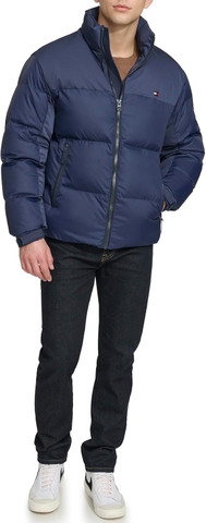 Áo Khoác Phao Chính Hãng - Tommy Hilfiger Mens Mixed-Media Puffer Jacket 
