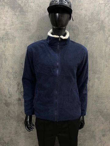 ÁO KHOÁC CHÍNH HÃNG - Comolo Nỉ Lông Cừu Navy - KCO-451