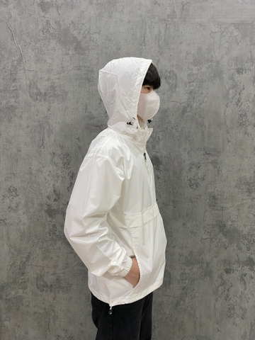 ÁO HOODIE - Champion Packable Anorak 1/4 Zip Hoodie - CO200-White