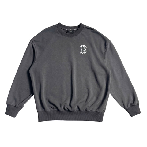 Áo Sweater Chính Hãng - MLB Cube Mono Boston Red Sox ''Black'' - 3AMTLO234-50BKS