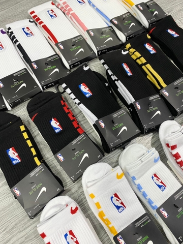 Phụ Kiện Chính Hãng - Tất Bóng Rổ Nike Training NBA  Elite Crew 'Đen/Trắng' (1 đôi) - SX7588-01