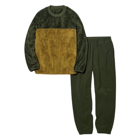 Bộ Thể Thao Chính Hãng - Uniqlo Colorblock Long Sleeve Set '' Green/Yellow '' - UNI460267