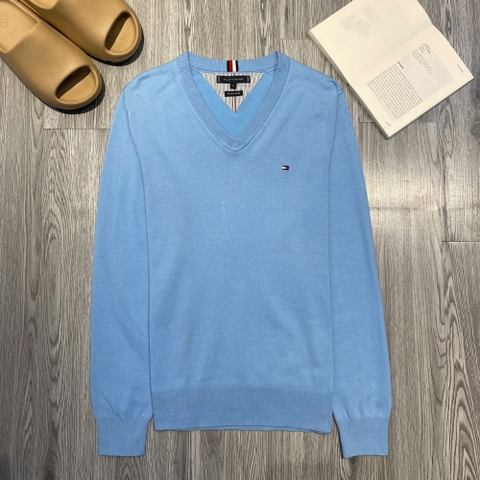 Áo Sweater Chính Hãng - Tommy Hilfiger V-neck Regular Fit 