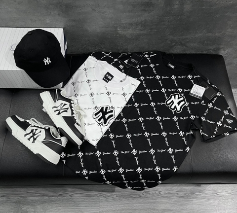 Áo Tshirts Chính Hãng - Áo Thun New Era MLB NY Monogram  White - 19500185