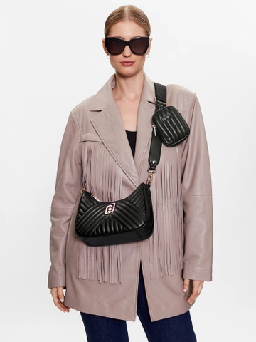 PHỤ KIỆN CHÍNH HÃNG - Túi Nữ Liu Jo Achala Crossbody bag synthetic ivory - AA3225-E0426Black