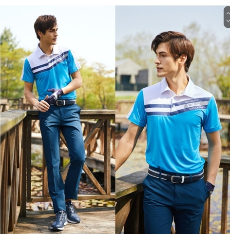 Áo Polo Chính Hãng - DLX Trespass Polo Golf Men 'Blue' - 21SMDLXMT-B02