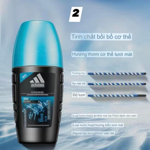 LĂN KHỬ MÙI CHÍNH HÃNG - Adidas Ice Point - Drive