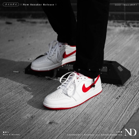 GIÀY CASUAL CHÍNH HÃNG - Nike Air Jordan 1 Low OG White/University Red - CZ0790-161