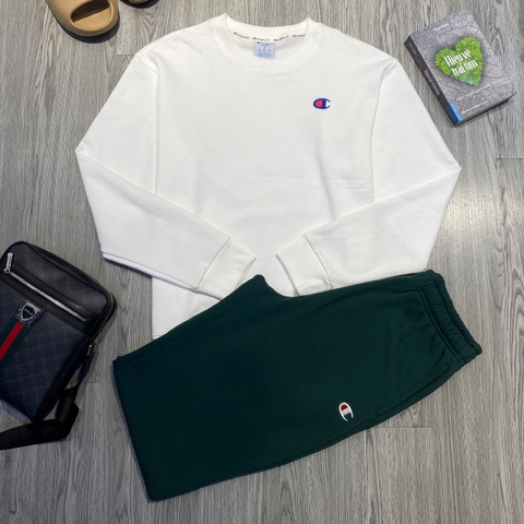 Quần Dài Chính Hãng - Quần Nỉ Bông Champion 'Dark Green' - GF07-640